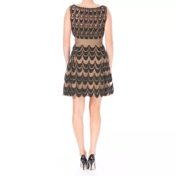 CATHERINE MALANDRINO Brown Tulle Embroidered - Picture 2 of 4